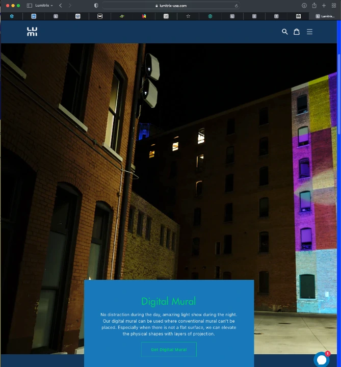 Digital out-of-home projection advertising