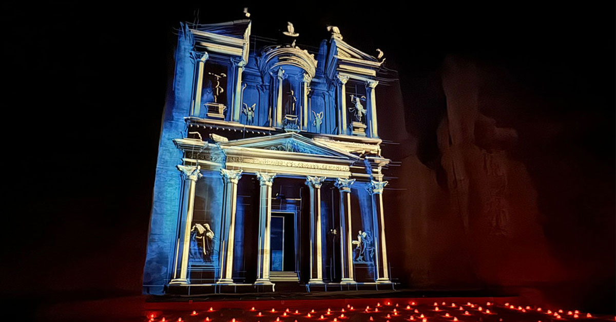 The Treasury at Petra — projection mapping case study