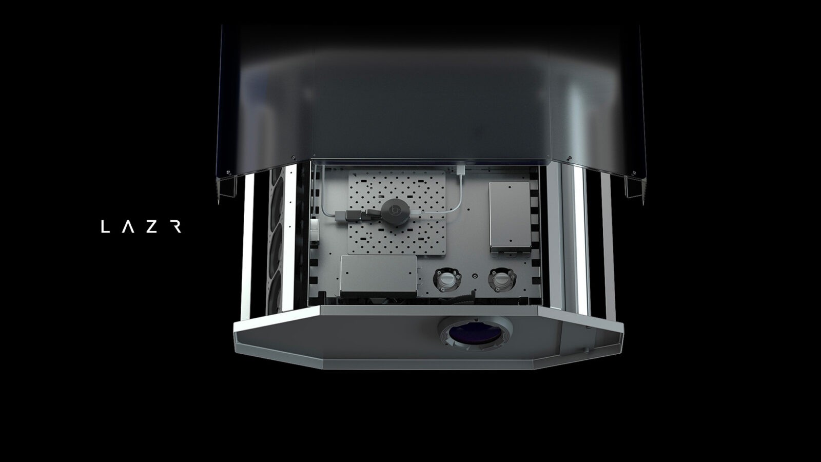 LAZR projector Media Player Bay
