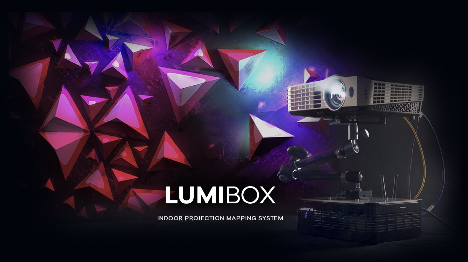 LUMIBOX projection mapping media player — view 1