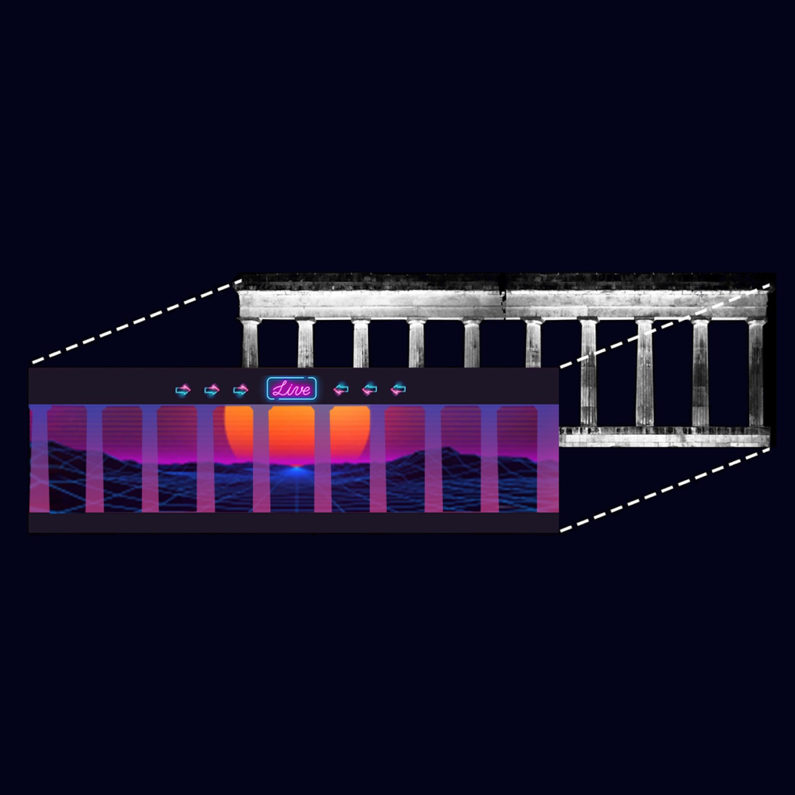 Pixelmap projection mapping principle