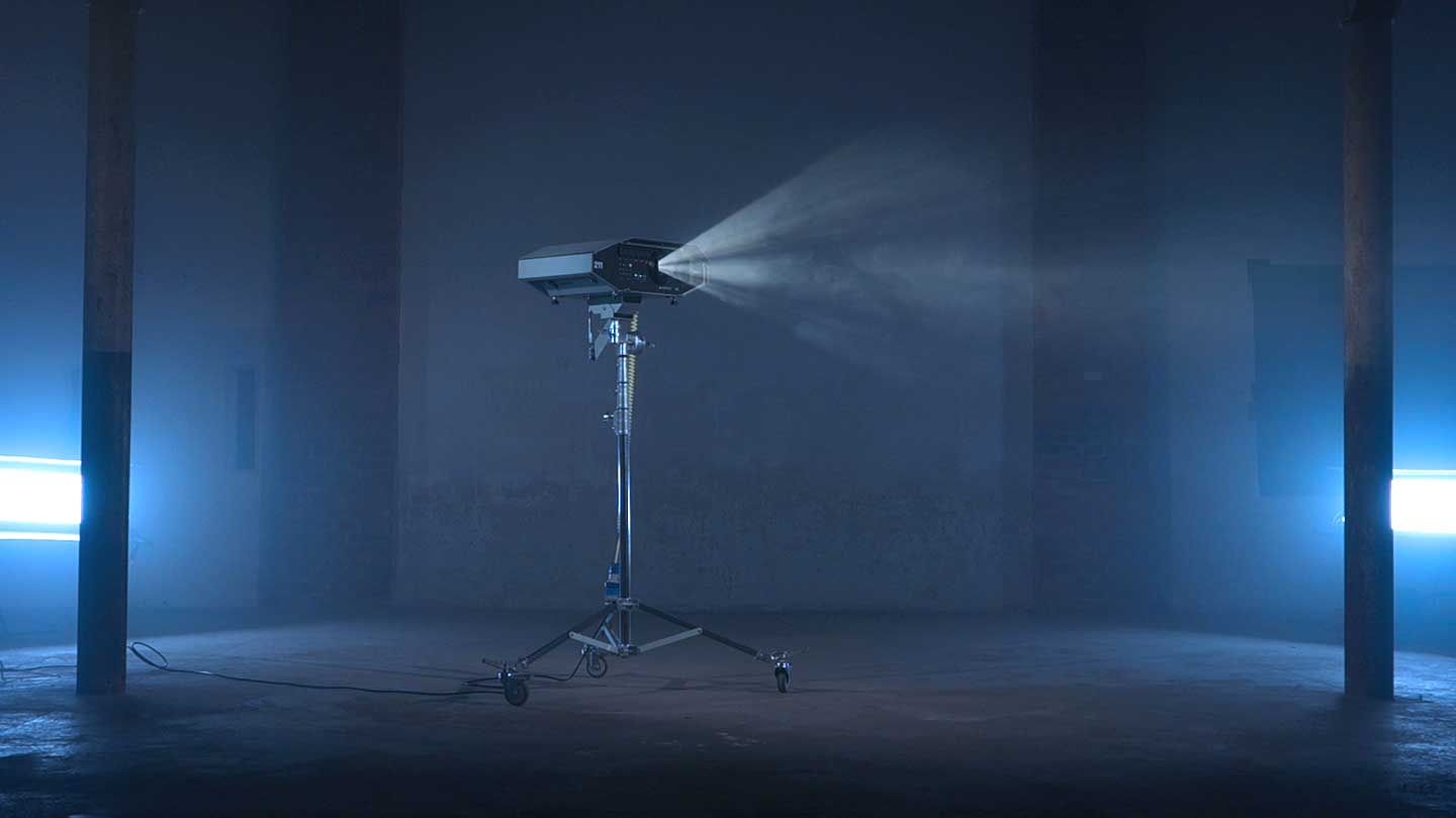 LM3X Tripod Adapter with projector on stand